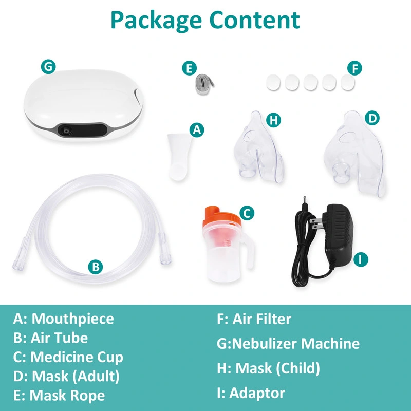 Mini Portable Handheld Portable Nebulizer Didital Compresssor Nebulizer