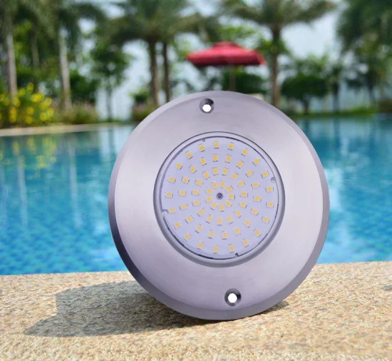 Lampe murale ronde sous-marine pour piscine, en acier inoxydable 316, LED RGB, IP68, pour eau salée, meilleure qualité